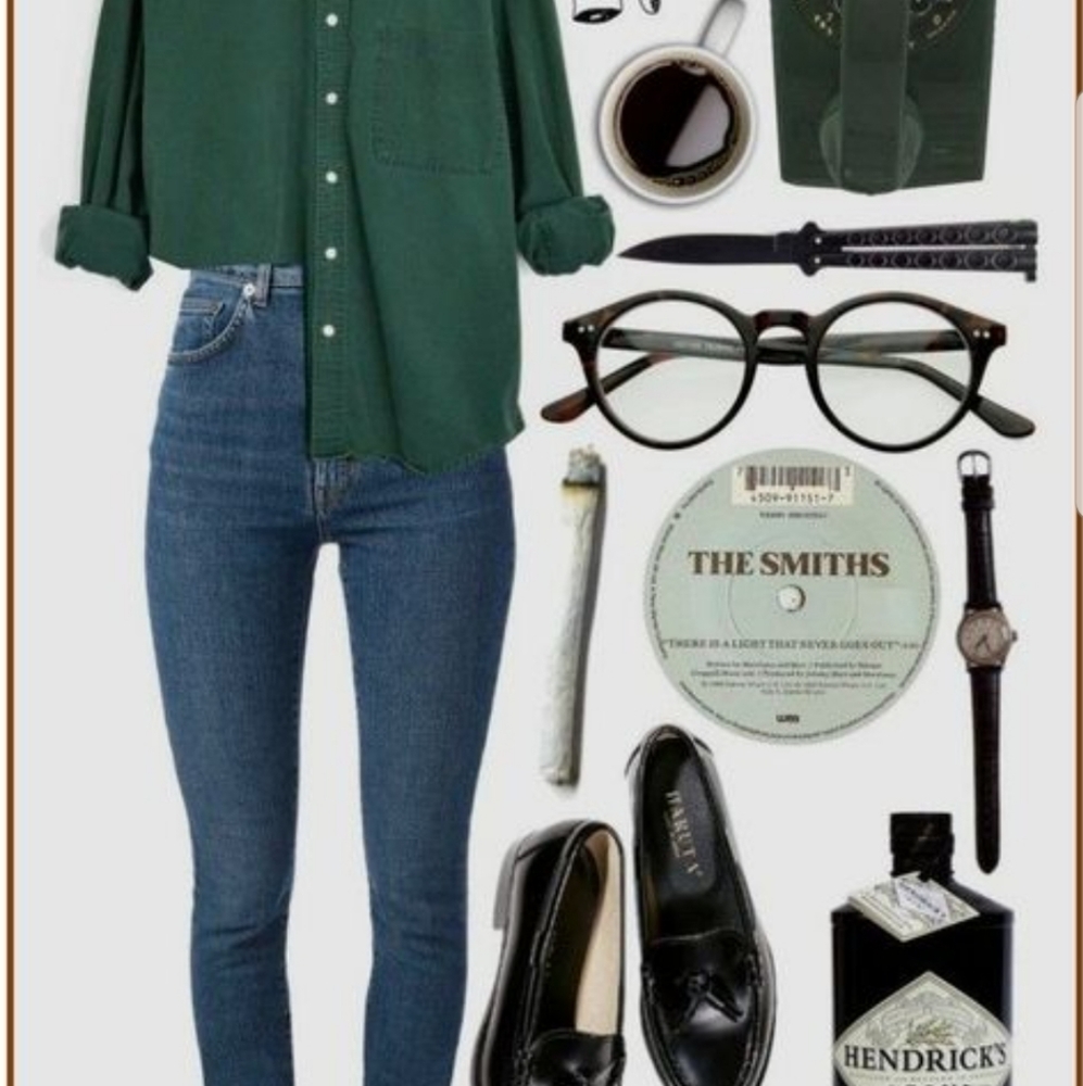 Bundle of clothing. Mystery box. An outfit